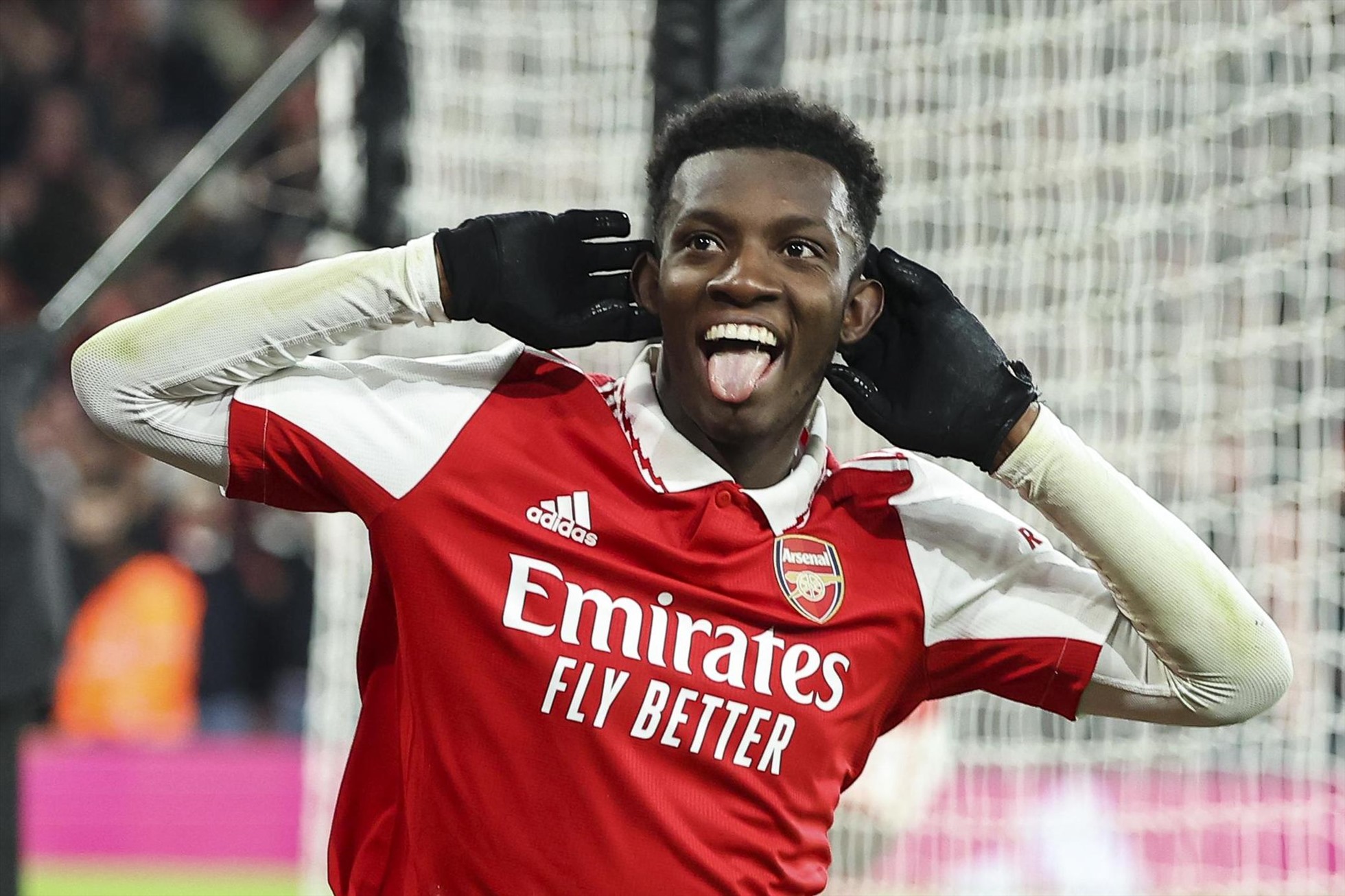 Sự hưng phấn của Eddie Nketiah báo hiệu giấc mơ vô địch cho Arsenal