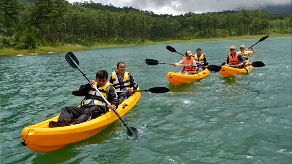 cheo thuyen kayak thac datanla