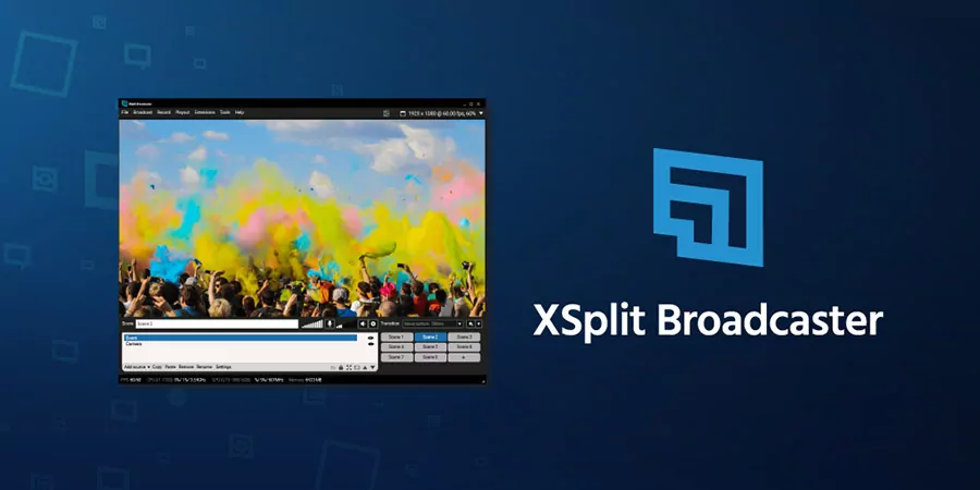 Phần mềm phát trực tiếp YouTube xSplit Broadcaster