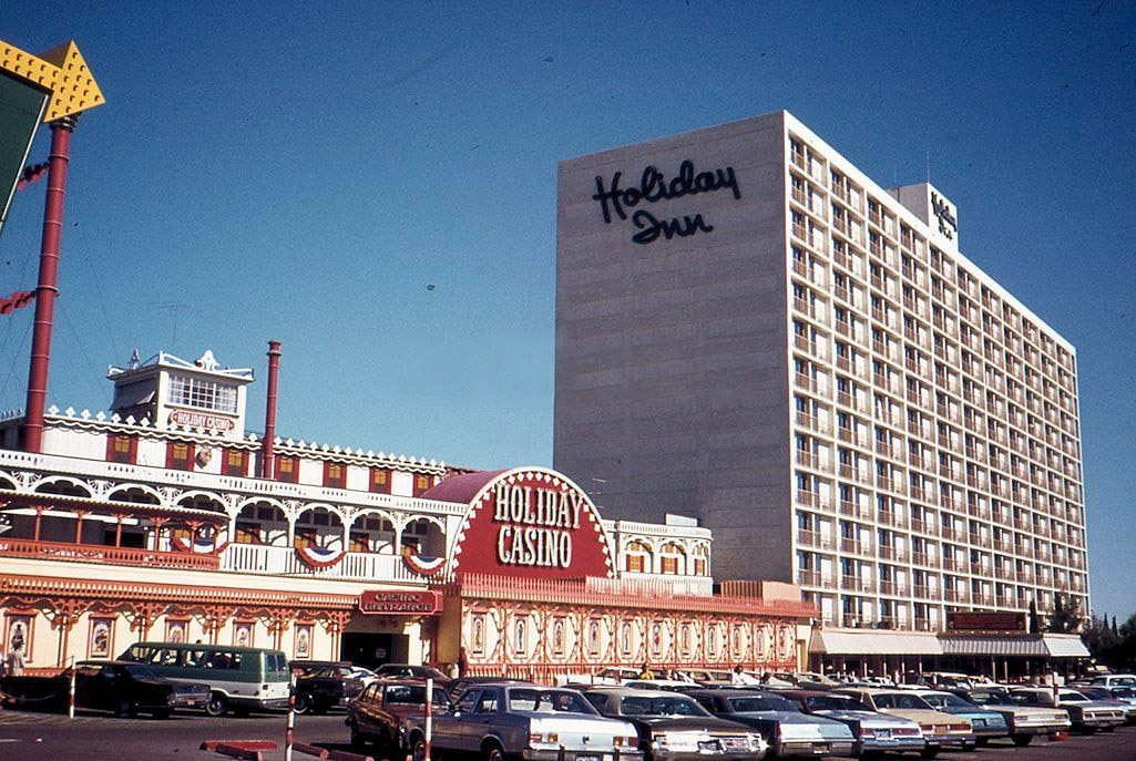 Vintage Las Vegas — Holiday Casino. Las Vegas Strip, 1977. After...