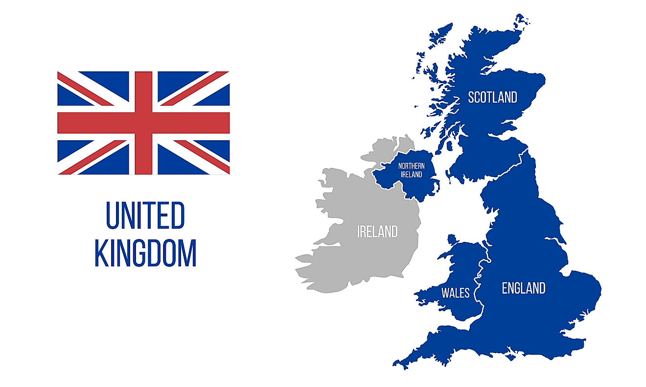 Các quốc gia cấu thành của Vương quốc Anh - WorldAtlas